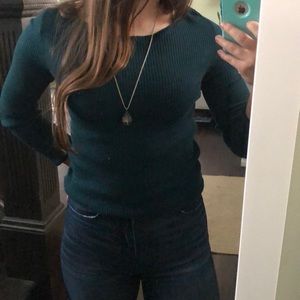 Turquoise long sleeve shirt